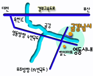 금강낚시 가는길..